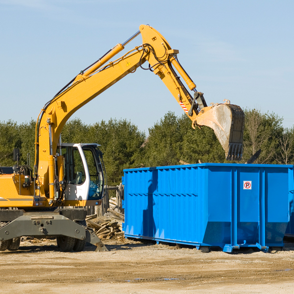 are there any restrictions on where a residential dumpster can be placed in Bessemer City North Carolina